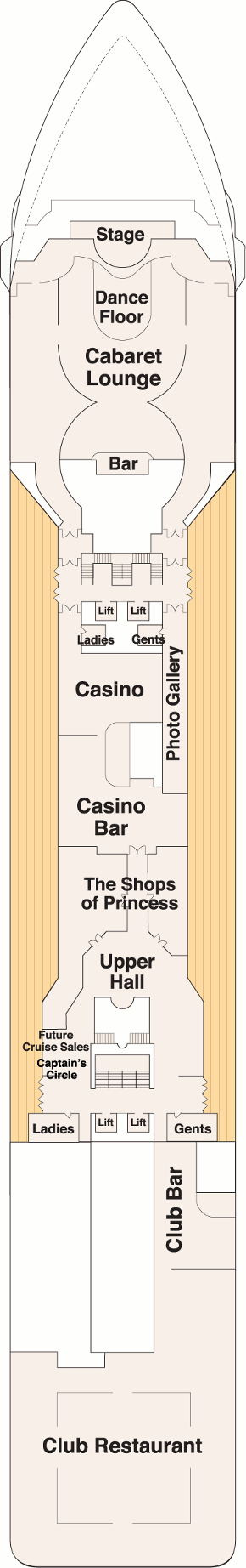 Pacific Princess - Deck Five