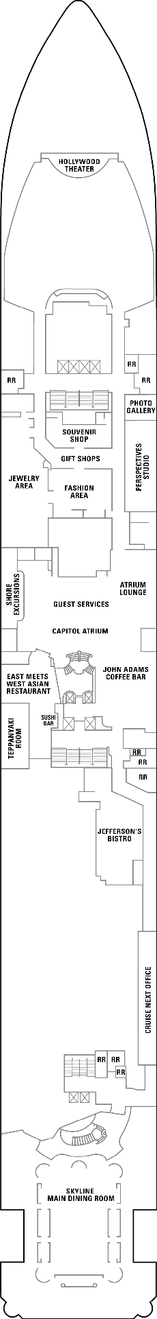Pride of America  - Deck Five