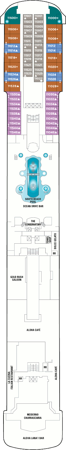 Pride of America  - Deck Eleven