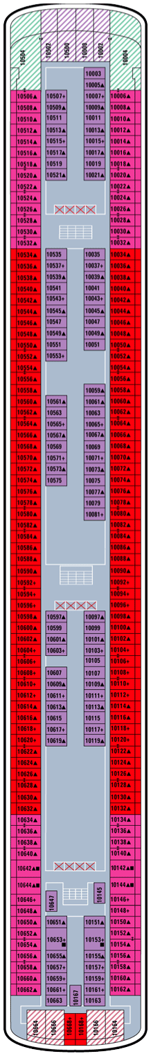 Norwegian Jewel  - Deck Ten
