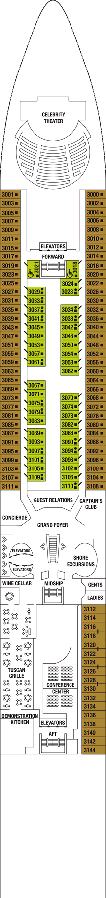 Celebrity Summit   - Deck 3