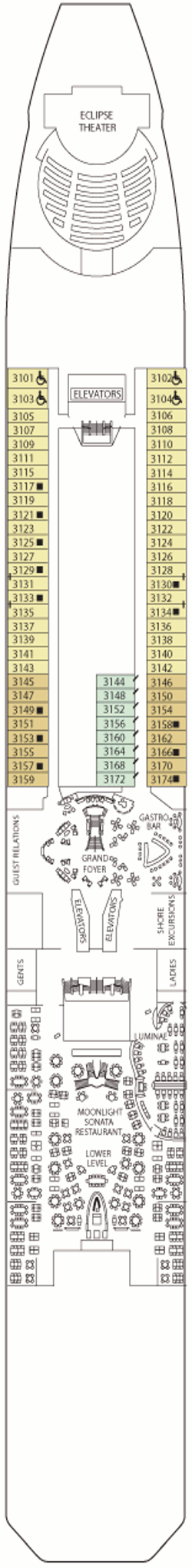 Celebrity Eclipse   - Deck 3