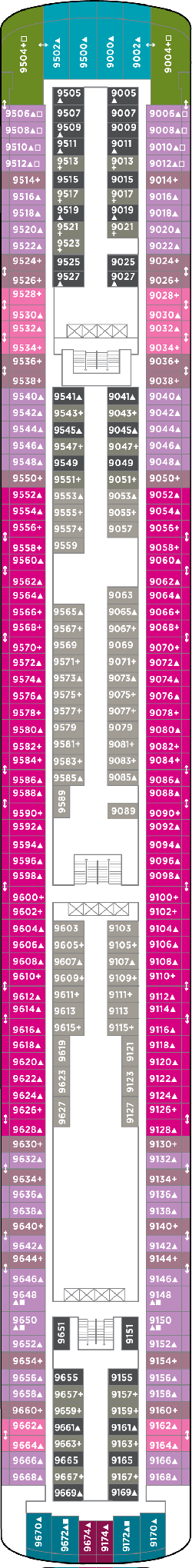 Norwegian Jade  - Deck 9