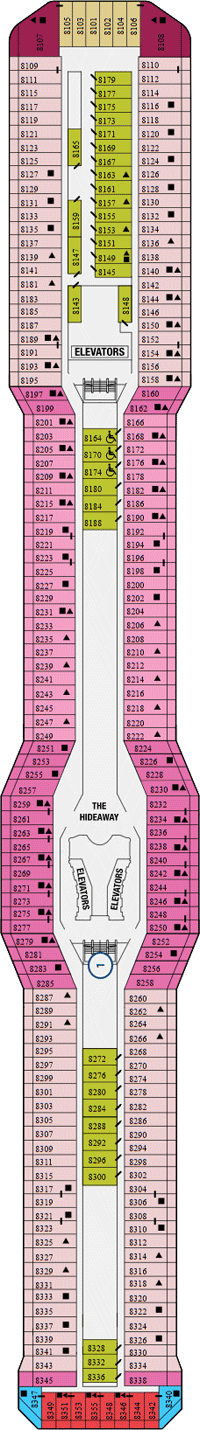 Celebrity Silhouette   - Deck 8