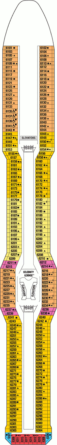 Celebrity Silhouette   - Deck 6