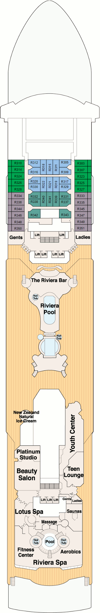 Sun Princess - Riviera Deck