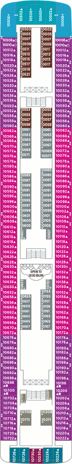 Norwegian Dawn  - Deck Ten