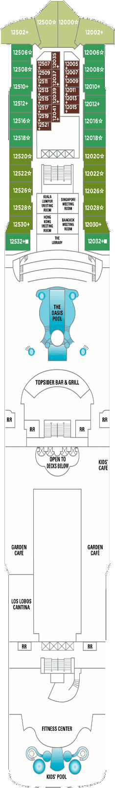 Norwegian Dawn  - Deck Twelve