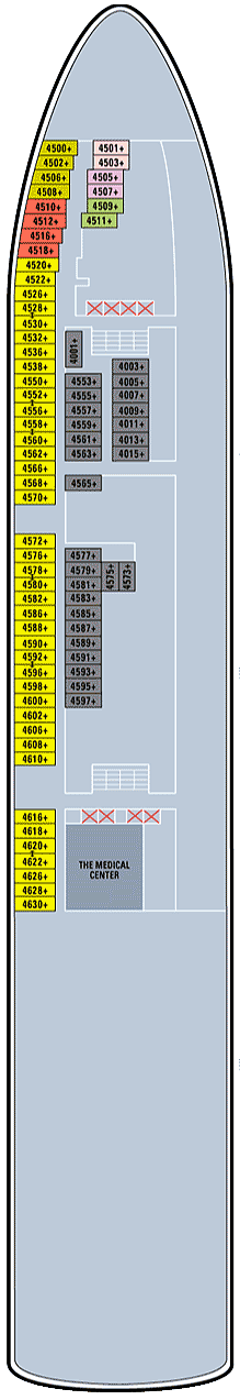 Norwegian Dawn  - Deck Four