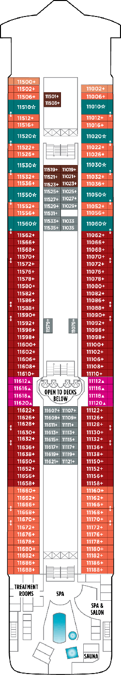 Norwegian Star  - Deck Eleven