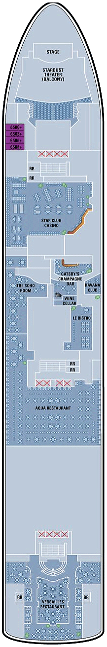Norwegian Star  - Deck Six