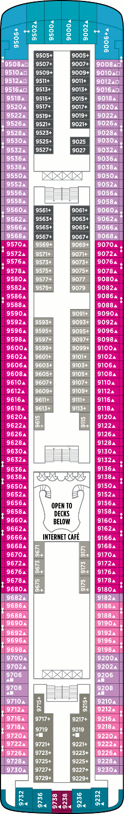 Norwegian Star  - Deck Nine